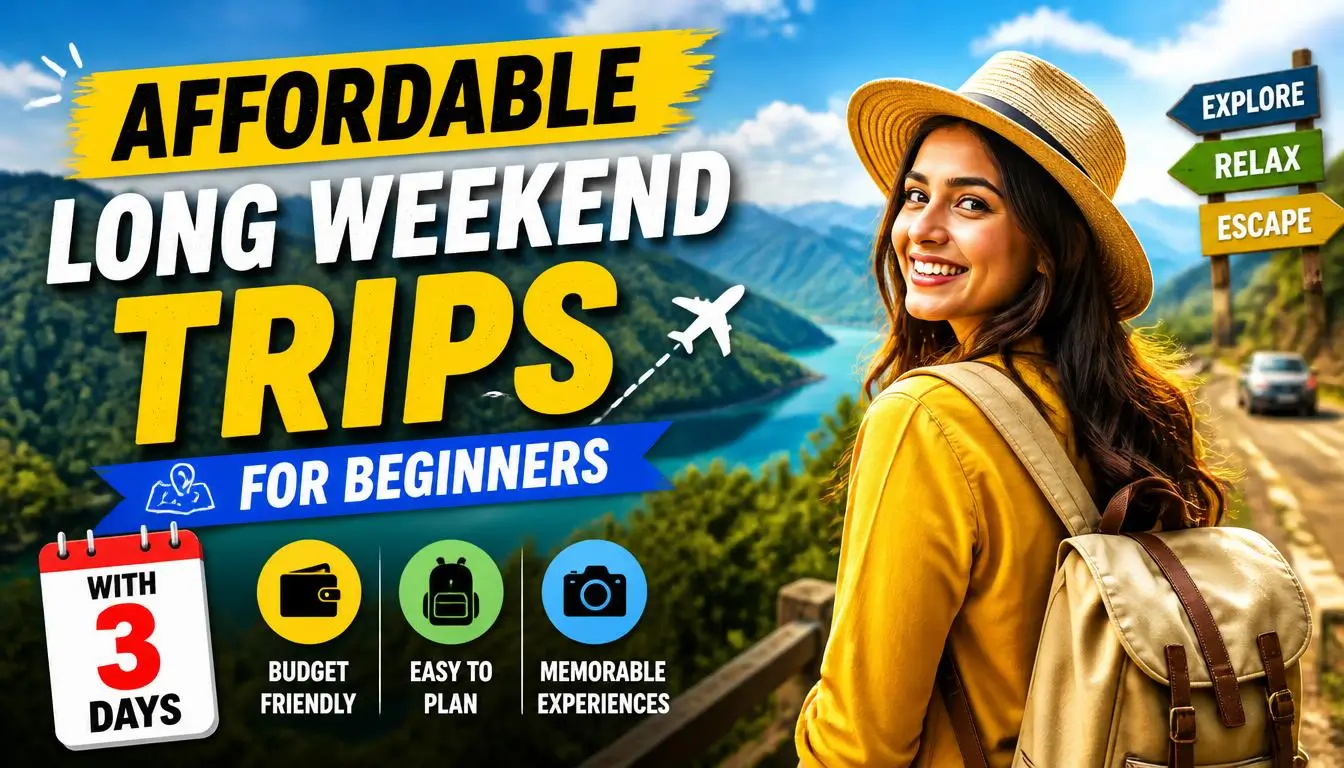 Affordable Long Weekend Trips for Beginners With 3 Days