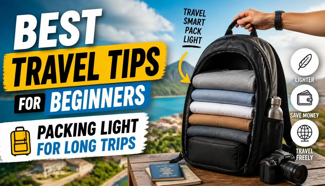 Best Travel Tips for Beginners Packing Light for Long Trips